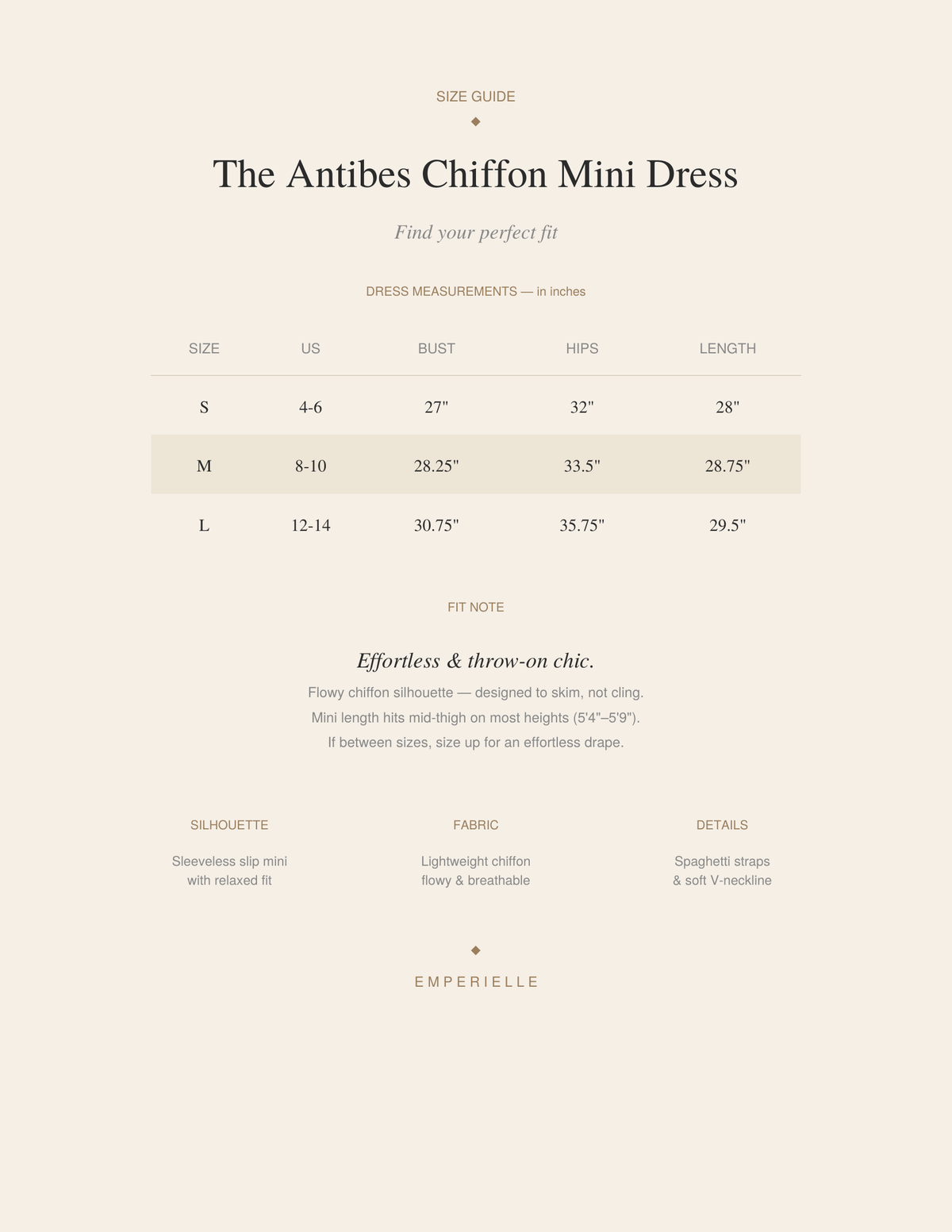 The Antibes Chiffon Mini Dress