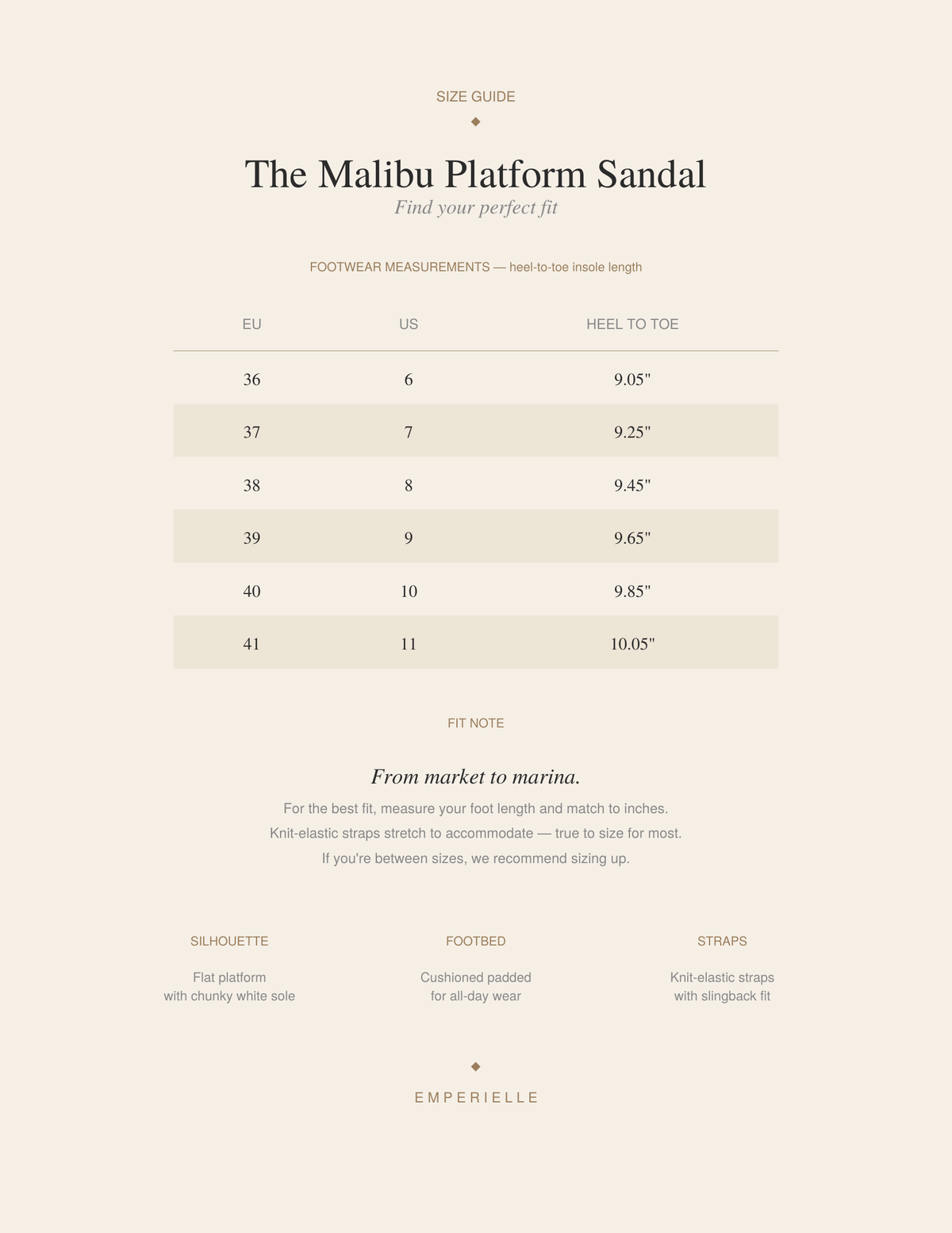 The Malibu Platform Sandal