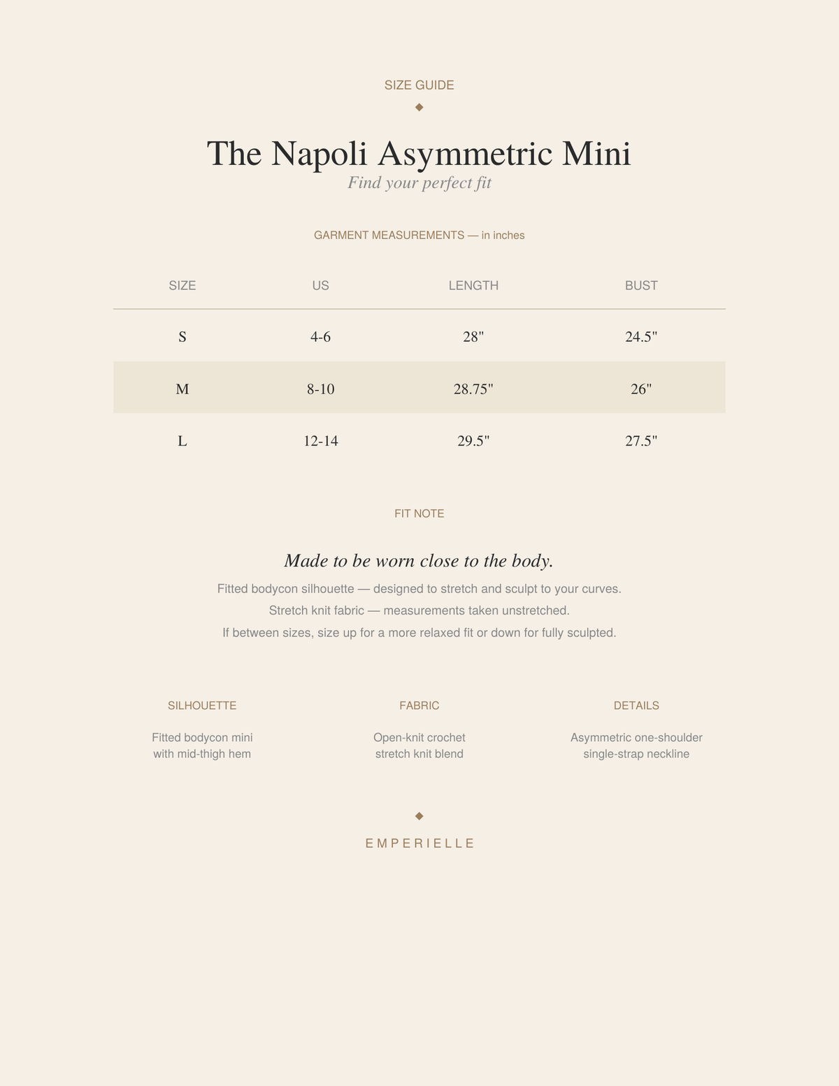 The Napoli Asymmetric Mini