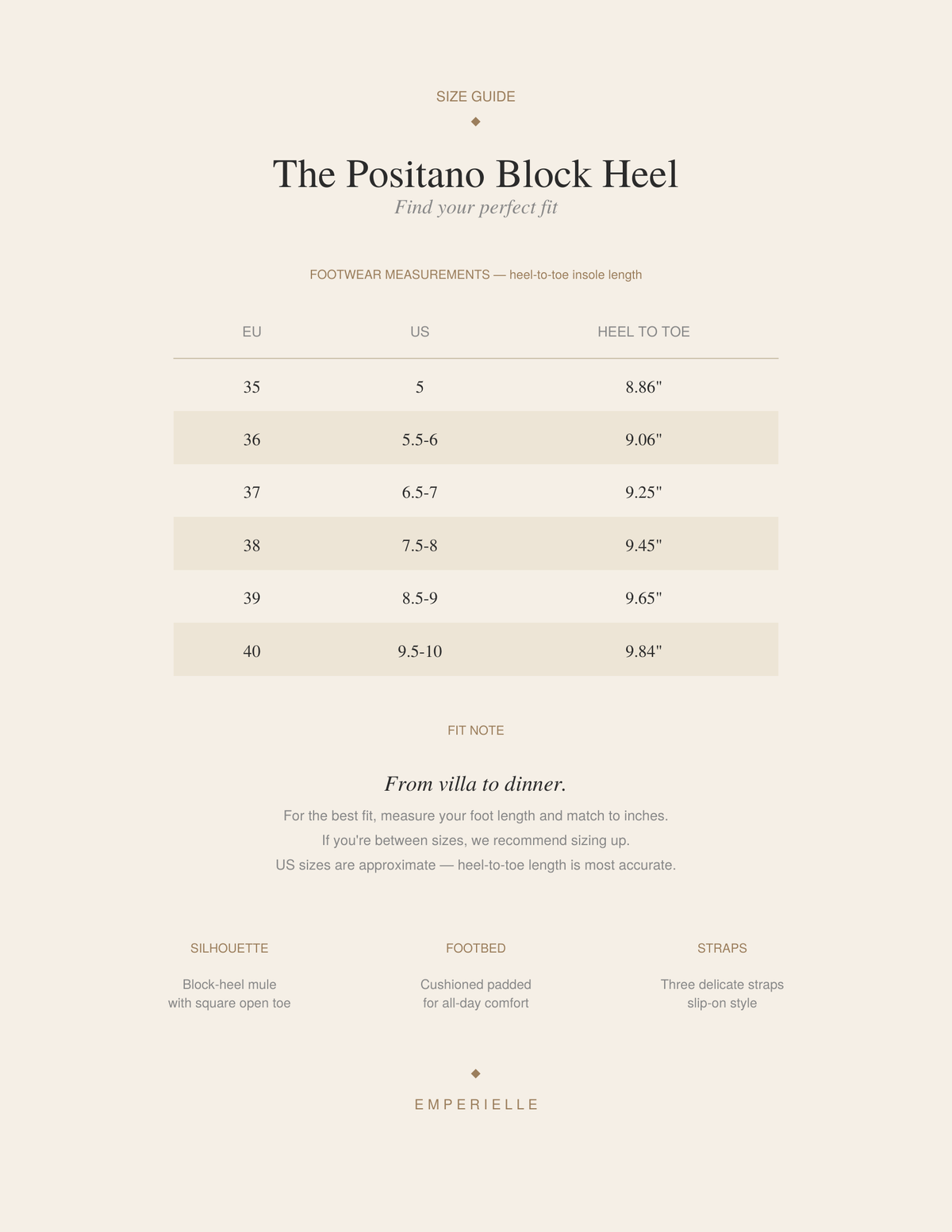 The Positano Block Heel