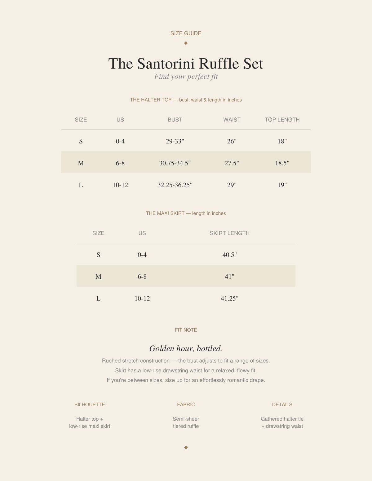 The Santorini Ruffle Set
