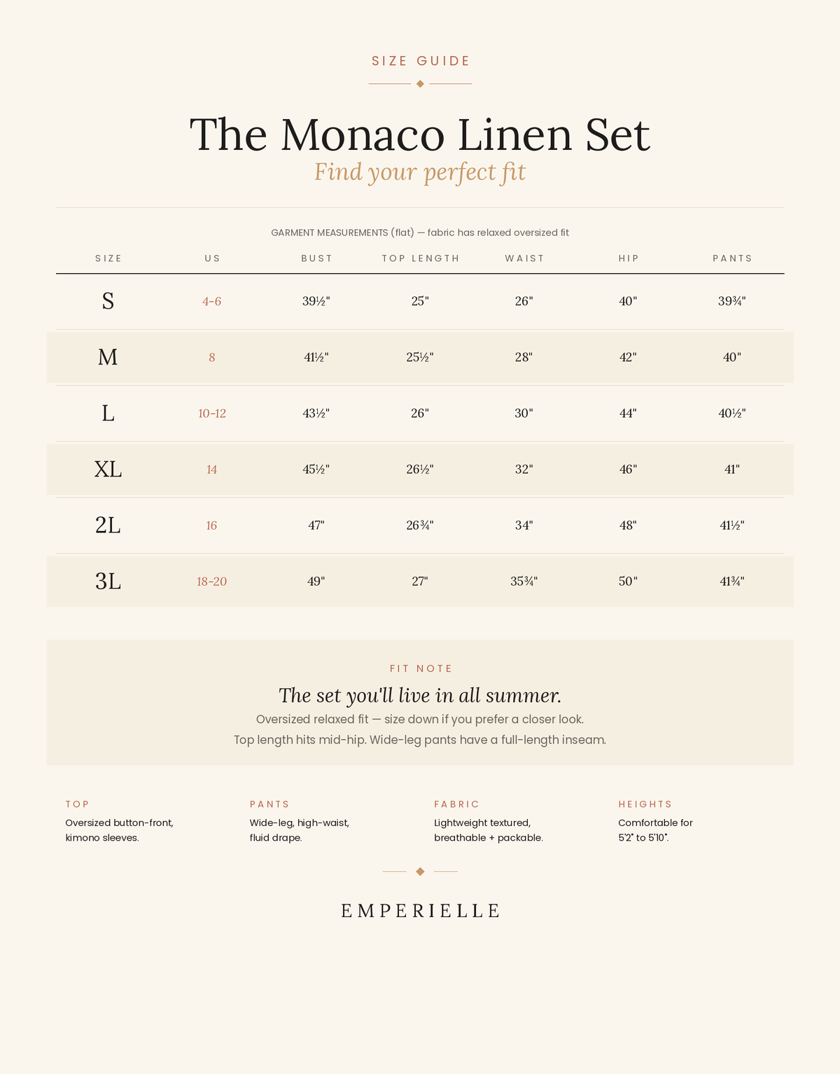The Monaco Linen Set