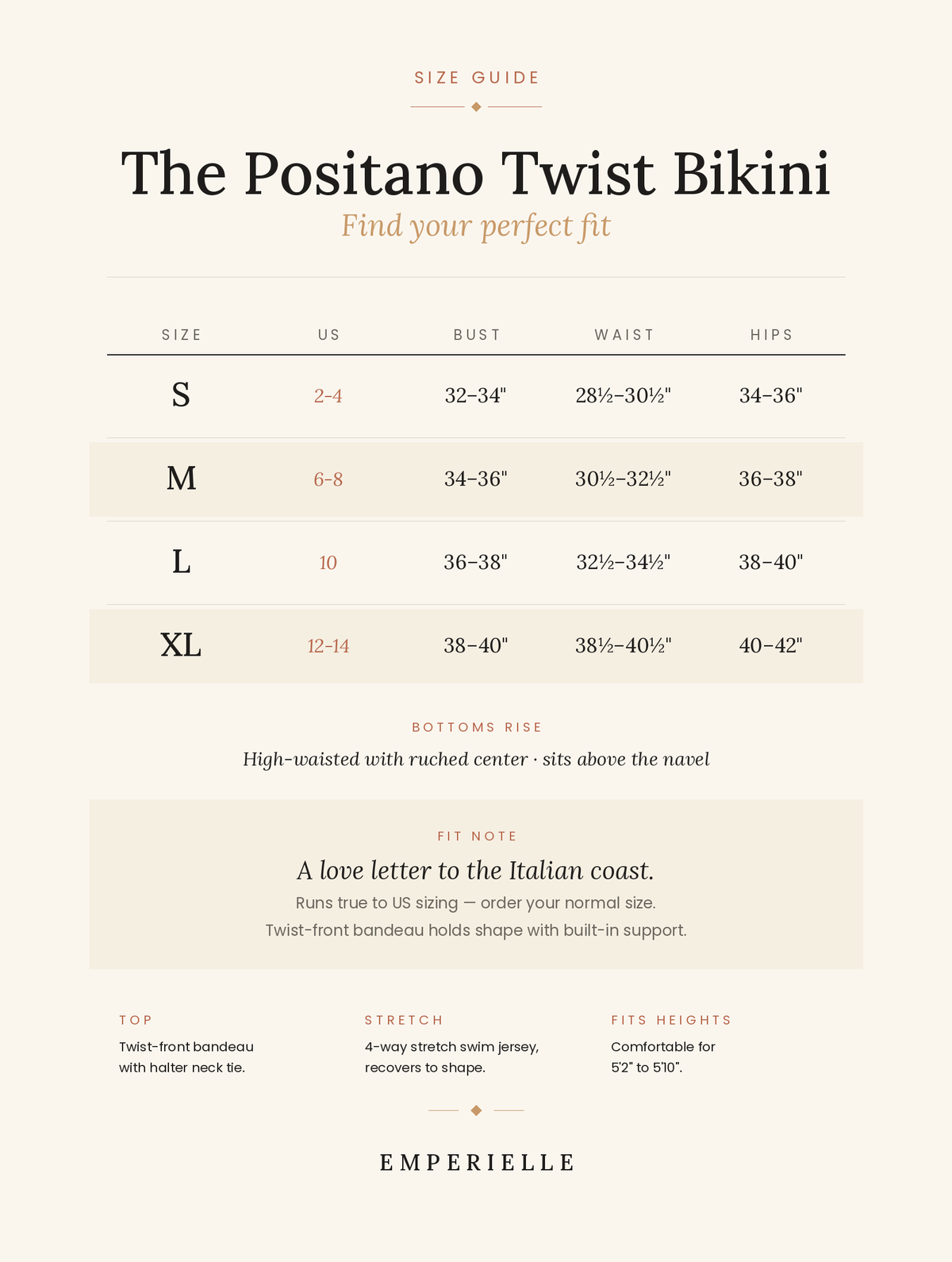 The Positano Twist Bikini