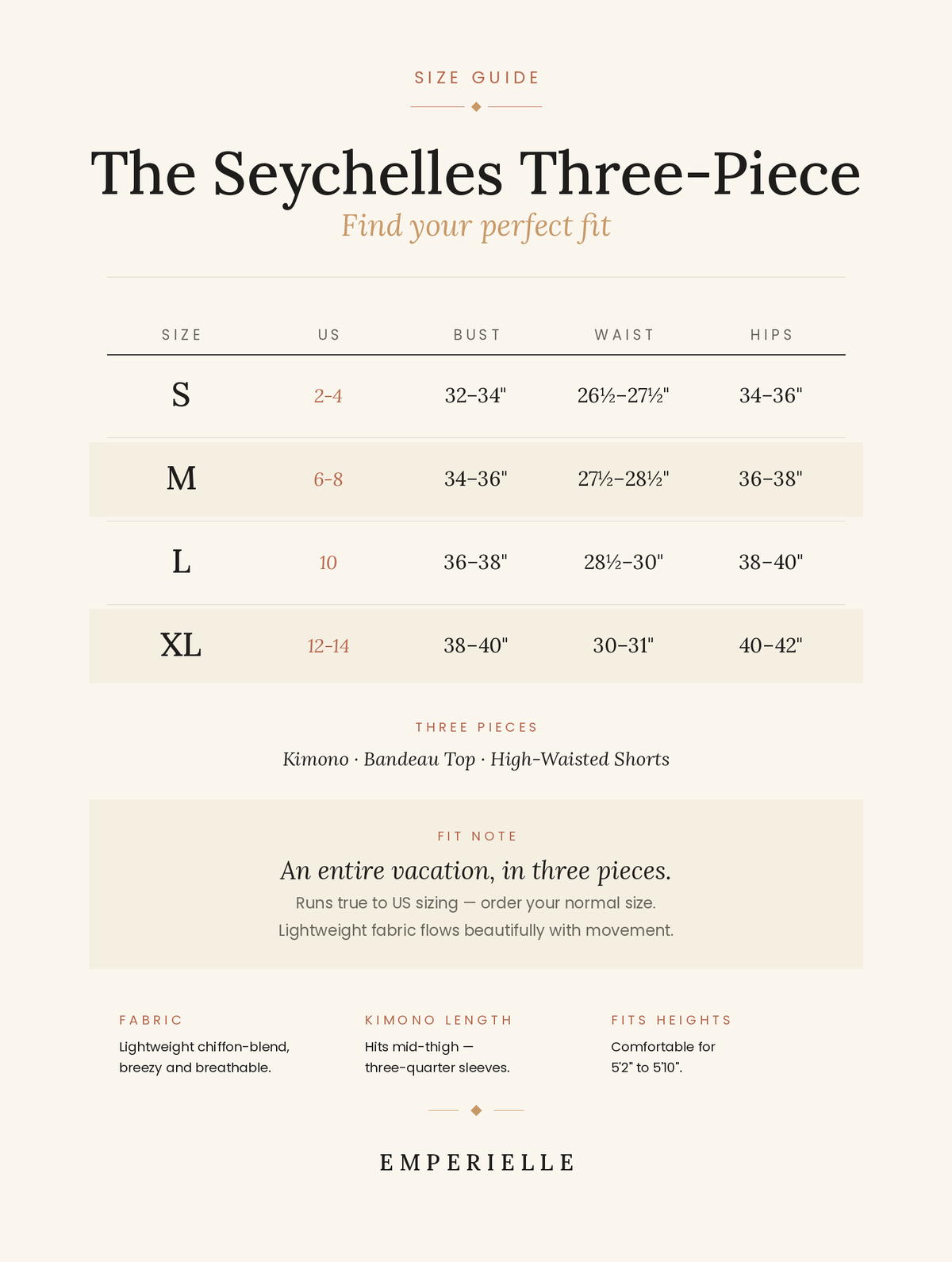 The Seychelles Three-Piece Set