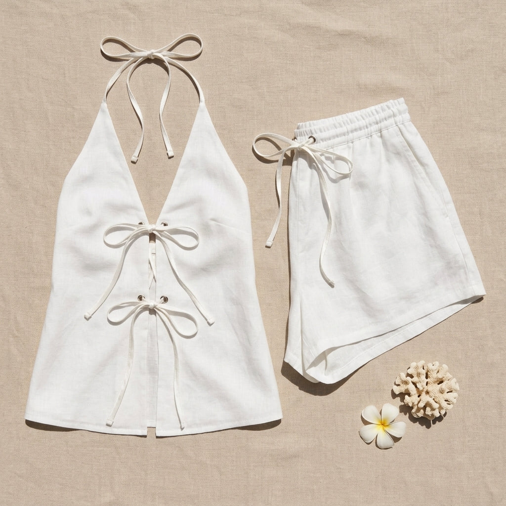 The Ischia Lace-Up Set