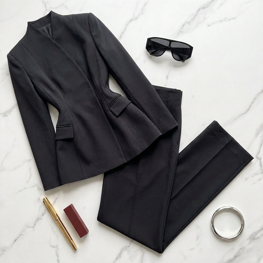 The Cassandre Peplum Pantsuit